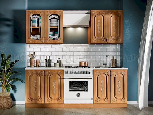 Модульная кухня Лиза-2 (ольха матовый) (Миф)