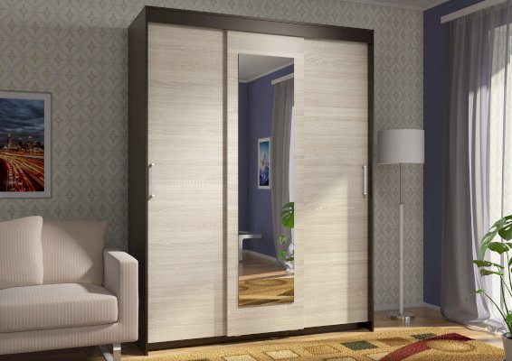 Шкаф-купе Эва ШК-017 (Стиль)
